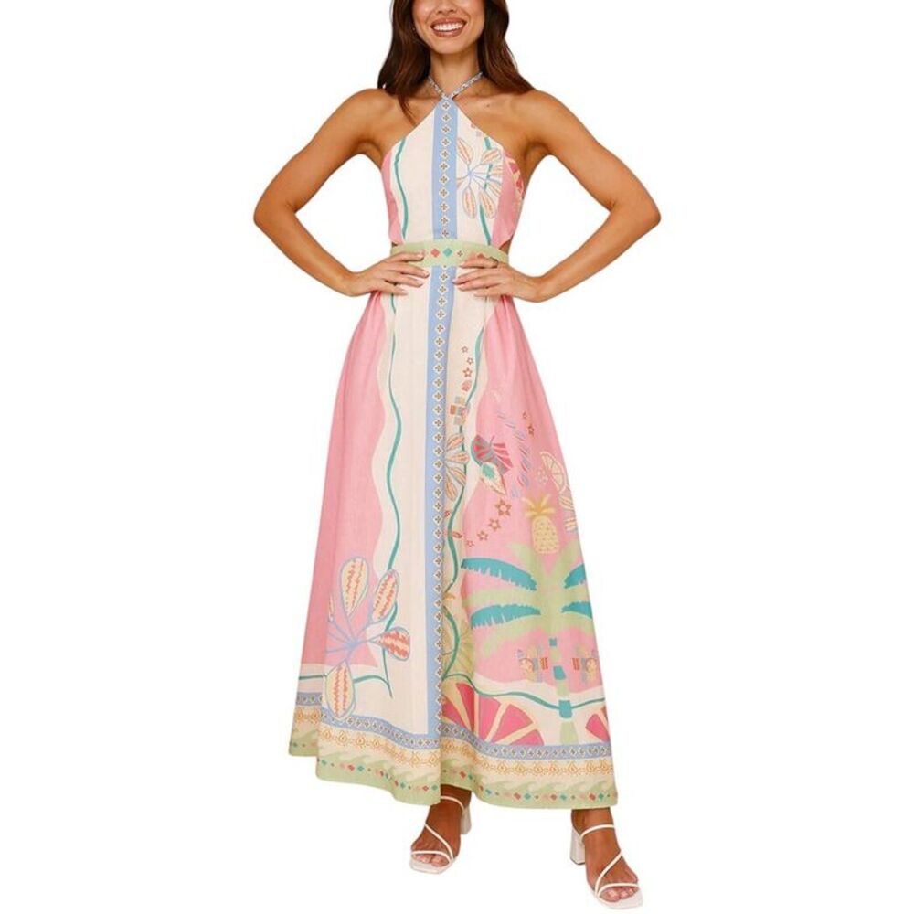 Amina Glam Womens  Maxi Dress